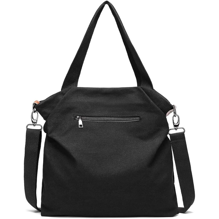 Сумочка жіноча полотняна сумка через плече, сумки жіноча пляжна сумка через плече сумка кросовер для дівчат жінок чорний