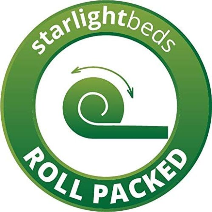 Матрац Starlight Beds Memory Spring з пружинами, холодно-синій (короткий матрац), тканинний короткий матрац