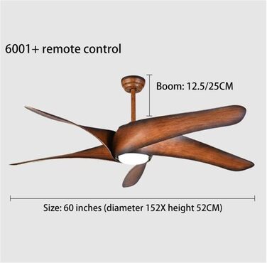 Вінтажний стельовий вентилятор зі світловим пультом дистанційного керування, вентилятор світлодіодні спальні стельові вентилятори