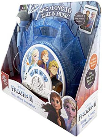 Караоке-машина ekids Frozen 2 FR-115V2, мікрофон, синя