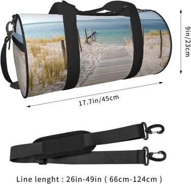 Спортивна сумка, дорожня сумка, пляжна сумка, з принтом, сумка на нічліг, чорна, універсальний розмір