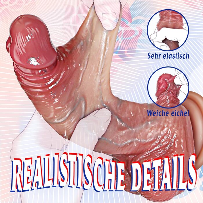 Фалоімітатор Warkart, з рухомою крайньою плоттю та гнучкими яєчками