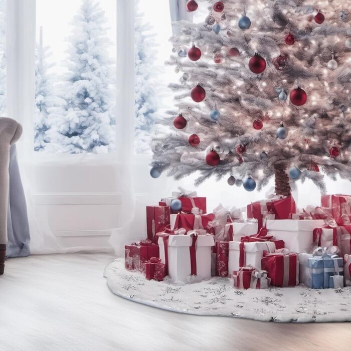 Різдвяна ковдра для ялинки 90 см Lanpn