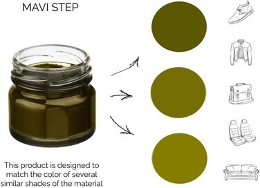 Набір для догляду за взуттям із замші та нубуку MAVI STEP Aurora - Розкішний набір для догляду за взуттям - 134 оливкових, 136 з тупою яєчною шкаралупою, один розмір