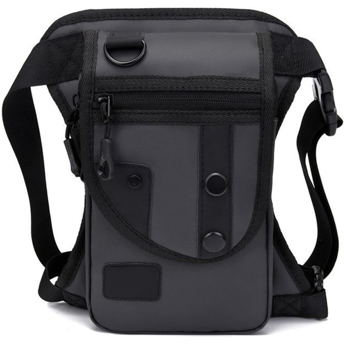 Поясна сумка Fenteer, сумка для відпочинку, регульована сумка, водонепроникна сумка для ніг, сумка для риболовлі для подорожей на природі, для дорослих, сіра