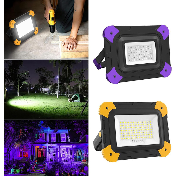 Термін служби батареї, портативний кемпінговий ліхтар, висока яскравість, магнітний, акумуляторний, водонепроникний, для гаражів та активного відпочинку, акумуляторний ліхтар