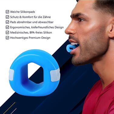 Тренажер для контуру обличчя та щелепи подвійне підборіддя геть Ефективні вправи для формування щелепи та нарощування м'язів чудовий подарунок для фітнесу та спорту для чоловіків та жінок.