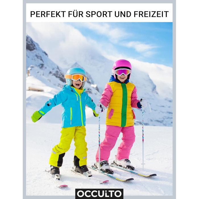 Дитячі лижні шкарпетки Occulto, 2 шт. (модель Charlie), 27-30, рожево-чорні