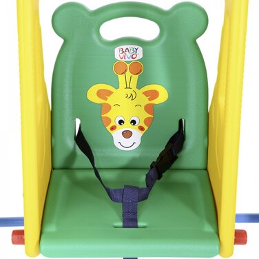 Дитячі гойдалки Baby Vivo Гойдалки каркасні Садові гойдалки Гойдалки з гіркою Дитячі Внутрішні Зовнішні Джунглі