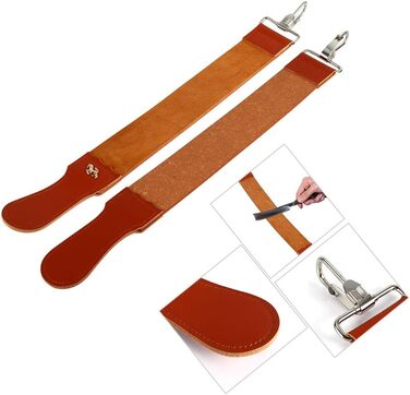 Ремінець Strop Leather Strap Real, Ремінець із натуральної шкіри, Real Leather Strop Barber Razor Складаний ніж Точилка для гоління Пояс підходить для бритв