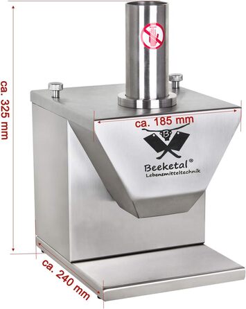 Професійний різак Beeketal 'CSB-3E Professional Gastro Currywurst електричний з регулюванням товщини різання від 5-30 мм, корпус ковбасної нарізки та ніж з нержавіючої сталі, двигун 135 Вт (не обслуговується)