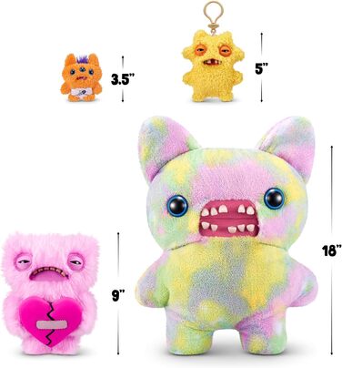 Плюшева іграшка FUGGLER Love Fugg, Широкоокий Дивак, рожевий