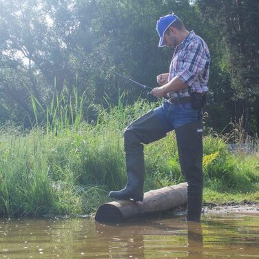 Чоловічі вейдерси, рибальські штани з чобітьми, водонепроникні вейдерси, розміри 38-47, довгі вейдерси, гумові чоботи, рибальські чоботи, розмір 43, оливково-зелені