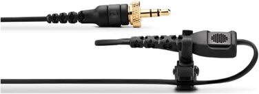 �DE Lavalier II Високоякісний затискний мікрофон для трансляцій, відеозапису, створення контенту та студійного використання (чорни