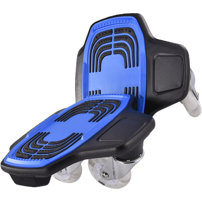 Розділений скейтборд, портативна дека для роликових ковзанів, пластини для дрифту, колеса з поліуретану з високим відскоком, скейтборд для початківців, стійкі ковзани для підлітків та дорослих, 31 дюйм, синій