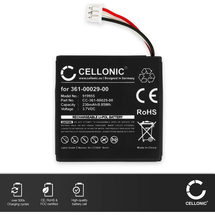 Батарейка для гарнітури, сумісна з Logitech H800 (230 мАг, 3,7 В) 2 шт. Замінна батарейка 533-000067, AHB472625PST, L/N 1109, L/N 1110 2 шт. 230 мАг