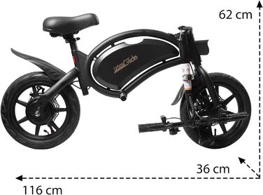 Електровелосипед-балансир Glide, чорний