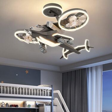 Вт світлодіодний стельовий світильник з регулюванням яскравості, стельовий вентилятор зі світлодіодним підсвічуванням, регульовано