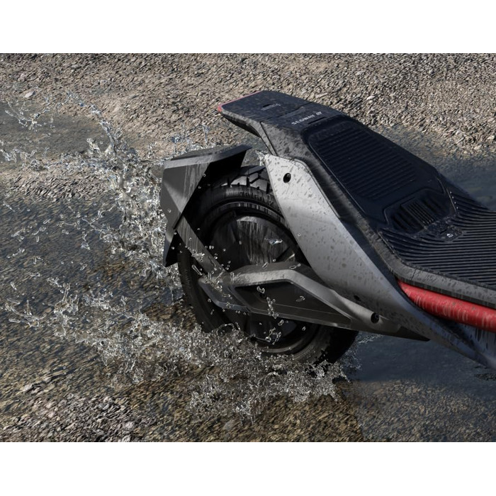 Електросамокат з допуском до експлуатації в Німеччині, запас ходу 70 км в еко-режимі, 56 км у спортивному режимі, повна підвіска, вантажопідйомність 120 кг, здатність долати нахил 25, позашляхові шини, Apple Find My, водонепроникний, 3 Pro D