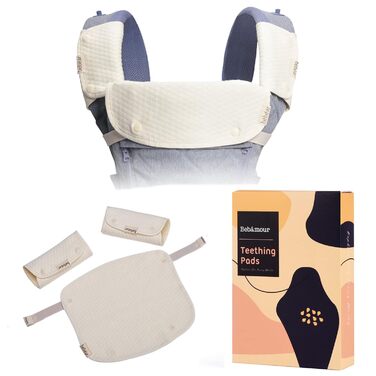 Подушка для прорізування зубів для дитячої переноски, 100 бавовняний нагрудник для переноски від новонародженого до малюка, 3 шт.