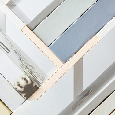 Книжкова полиця HOOBRO у формі дерева, підлогова книжкова полиця з 9 полицями, книжкова полиця для домашнього офісу для зберігання книг та компакт-дисків, міцна та стійка, для вітальні EWT08SJ01G1 34 x 20 x 116 см білий