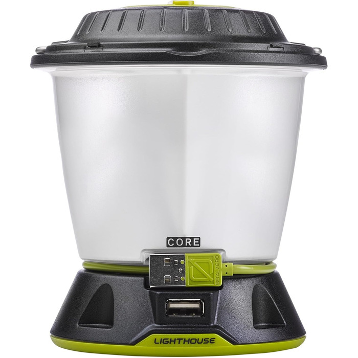 Ліхтар для кемпінгу Goal Zero GROCA Goal Zero унісекс 32009 Lighthouse Core LED 430 лм на батарейках 350 г чорний, жовтий, один розмір