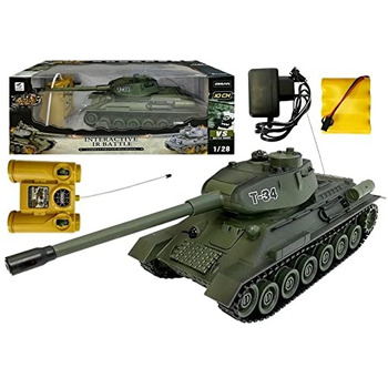Радіокерований танк T-34 Битва 128 з інфрачервоною системою бою, 2.4 ГГц, колір оливковий