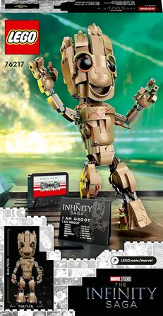 Конструктор LEGO Marvel 76217, екшен-фігурка "Я є Ґрут", 476 деталей
