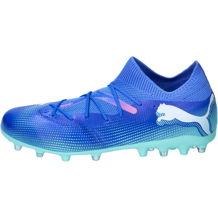 Футбольні бутси PUMA Unisex Future 7 Match Mg 46 EU Bluemazing Puma White Electric Peppermint