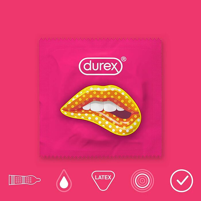 Презервативи Durex Fun Explosion, гумові різні різновиди для захоплюючого різноманіття - Контрацепція, яка приносить задоволення 40 упаковок (1 x 40 шт. ), чорні