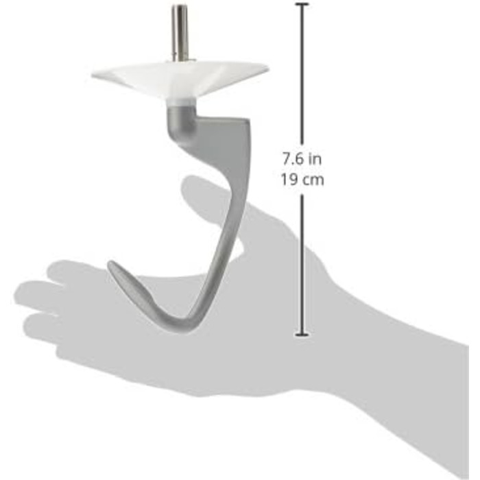 Гачок для тіста KENWOOD KW712210 серії 29-KW-50 KM, алюміній, срібло