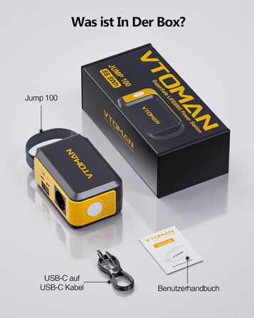 Портативна електростанція VTOMAN Jump 1500X 1500 Вт, сонячний генератор LiFePO4 потужністю 828 Втгод з можливістю розширення до 2376 Втгод, швидка зарядка 230 В змінного струму/100 Вт через USB-C для кемпінгу, подорожей, надзвичайних ситуацій, автофургоні