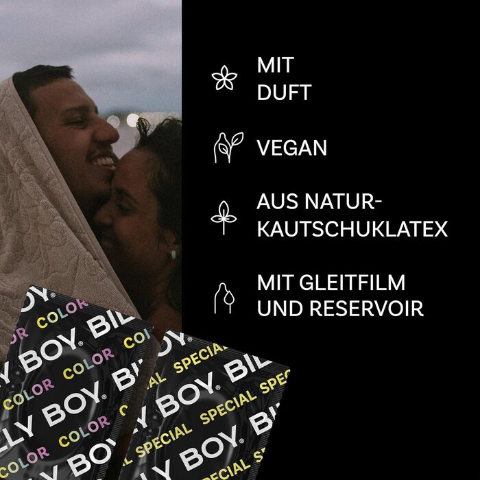 Презервативи BILLY BOY “Кольорова різноманітність”, 20 шт