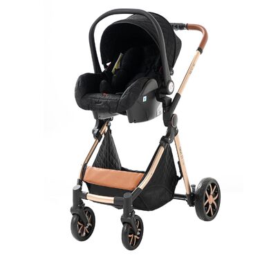 Коляска 3 в 1, коляска з реверсивним режимом подвійного штовхання, коляска з великою зручною люлькою, комбінована коляска 3 в 1 Ра