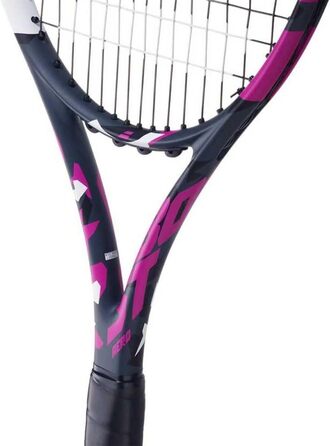 Тенісна ракетка Babolat Boost Aero зі струнами рожевого кольору для дорослих, французький бренд, рожевий