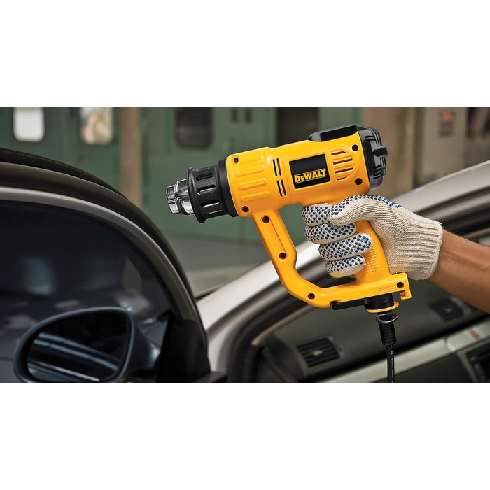 Вт теплова гармата D26414 (температура 50-600, витрата повітря 650 л/хв, з плоским і конусним соплом і скребком для фарби, безпечн