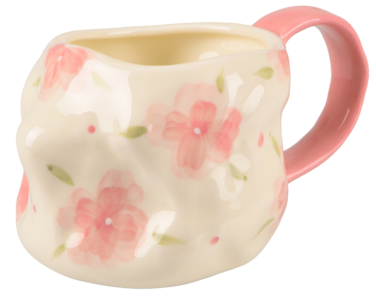 Чашка 400 мл Handmade Pink LED