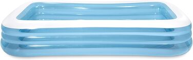 Матовий прямокутний басейн - синій колір, Синій, 58484NP -
