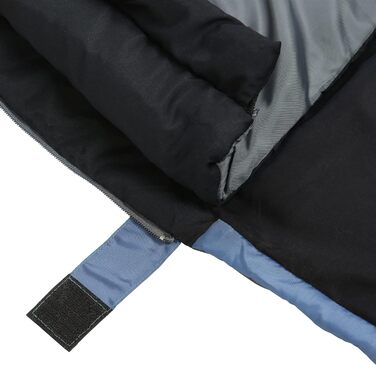 Ваш спальний мішок GEAR 2 Man Marin -7C Ковдра Спальний мішок 220x150 см Двоспальний мішок 3-4 сезони Синій сірий