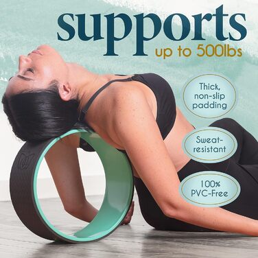 Колесо для йоги Florensi 25 см, одинарне, зелене