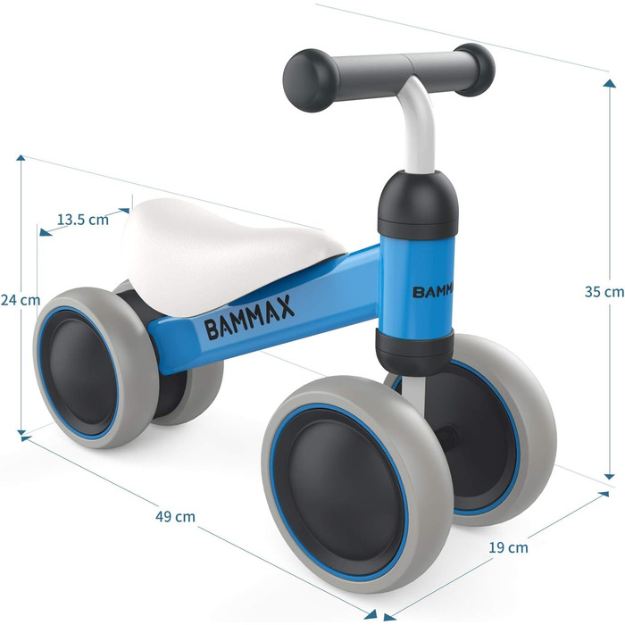 Дитячий баланс велосипед баланс велосипед без педалей триколісний велосипед іграшка для від 1 року, перший дитячий баланс велосипе