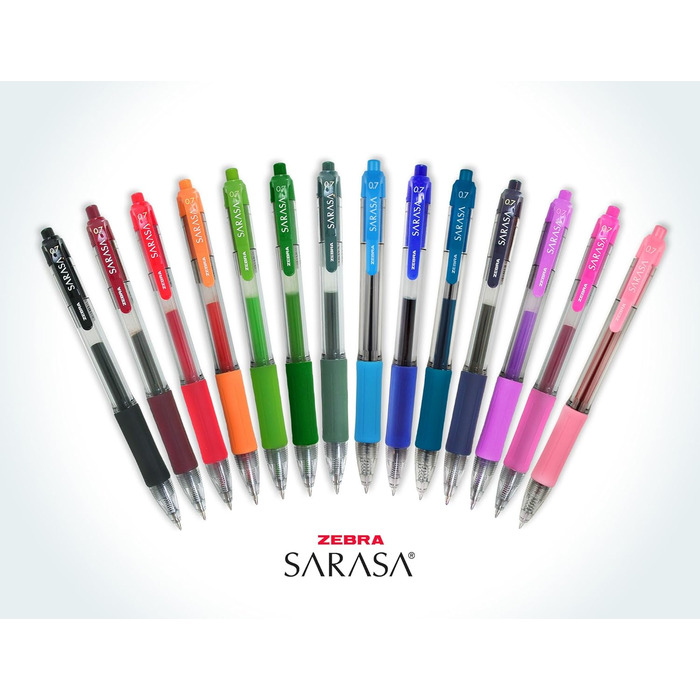 З друком Zebra Sarasa Швидковисихаючі чорнила 14 упаковок Модне асорті