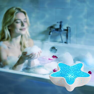 Світлодіодний проектор зоряного неба з ефектом полярного сяйва проектор світла для ванної кімнати для дітей та дорослих, нічник у формі водяної хвилі з плавним затемненням, проектор морських зірок, світло для океанського настрою, декор вітальні