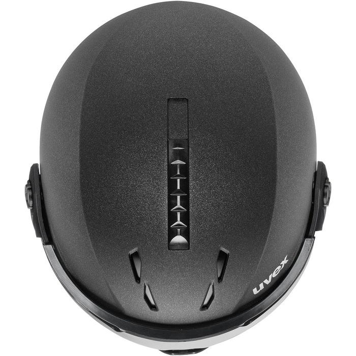 Лижний шолом для чоловіків та жінок - з козирком - індивідуально регульований розмір Чорний матовий 59-61 см