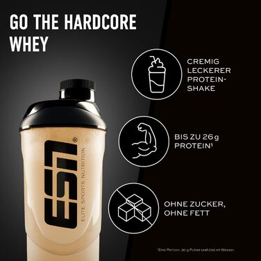 Протеїн ESN Iso Whey Hardcore, Natural, 1000 г, зроблено в Німеччині