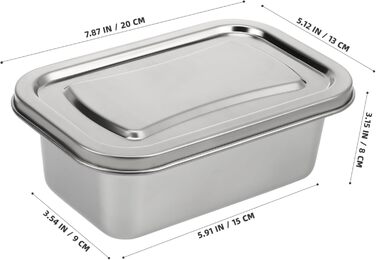 Контейнер для морозива та десертів Zerodeko з кришкою, 7.60x4.92x2.76 см, багаторазовий, герметичний, для зберігання в холодильнику та морозильній камері (йогурт, морозиво, десерти)