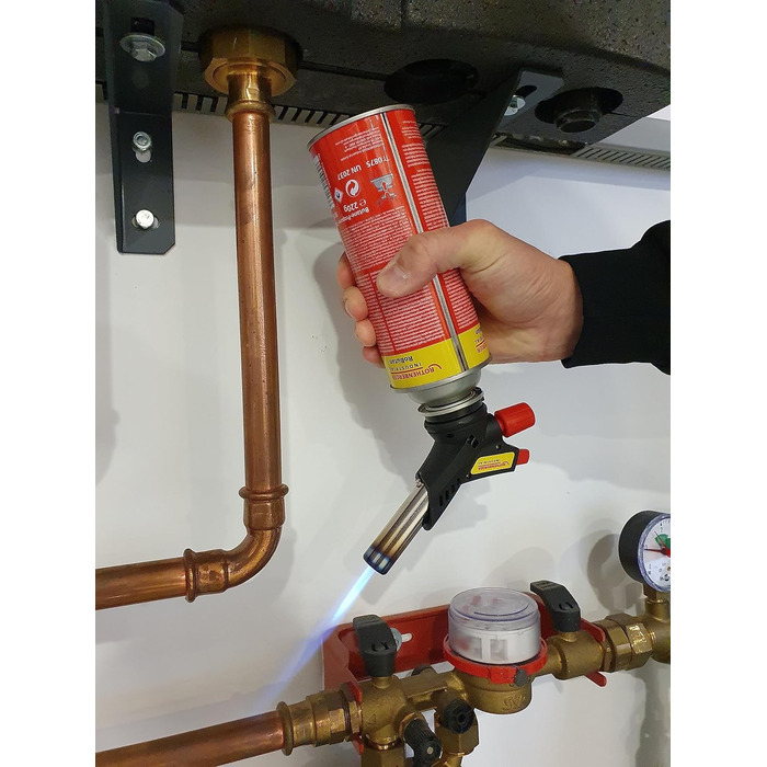 Промисловий газовий пальник ROTHENBERGER RS 220 Робота над головою Обертання на 360 вкл. 2 x газові картриджі RoButan 220 г / 393 1000003307