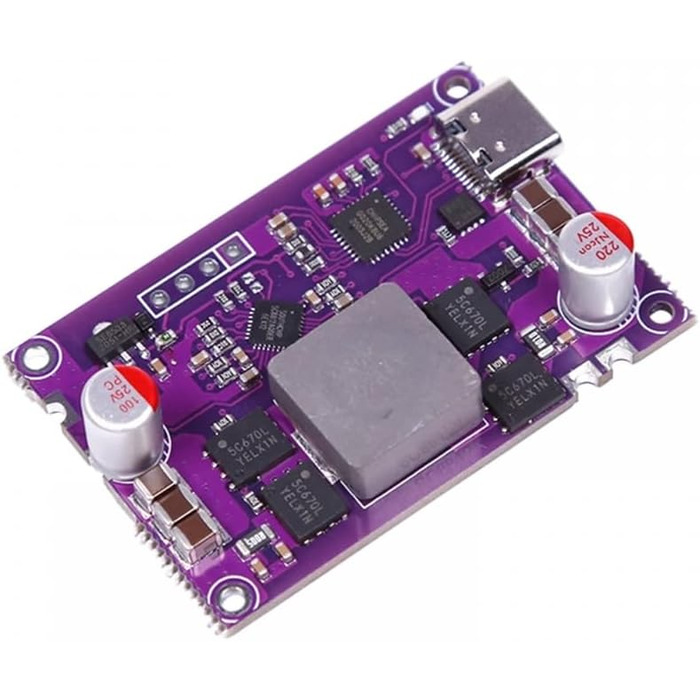 Модуль швидкої зарядки PD, високопродуктивний двосторонній модуль швидкої зарядки PD потужністю 120 Вт, двосторонній понижувальний підсилювач для зарядного пристрою для літієвих акумуляторів 4s 12V-16.8V