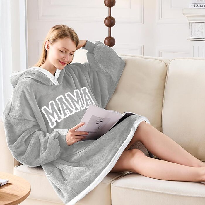 Подарунки для мами, Плед з худі для найкращої мами, Подарунки на День матері, Подарунок на день народження мами, Подарунок на День матері, Різдво