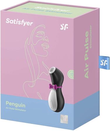 Вібратор Satisfyer Pro Penguin нового покоління з натискною хвилею Кліторальна присоска з 11 режимами вібрації Накладний вібратор з технологією акумуляторної батареї Еротичні секс-іграшки для жінок Водонепроникність (IPX7)